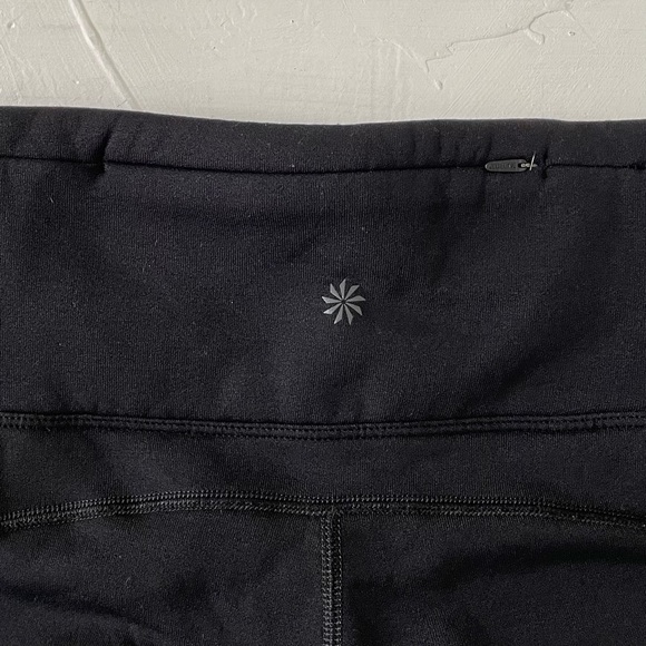 ATHLETA Altitude Tight Stretch Fleece Tight Fleece Leggings Black Size 2X - Picture 11 of 13